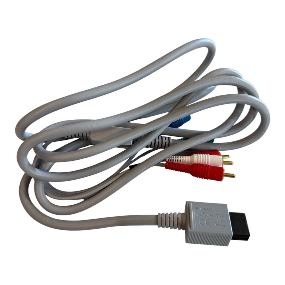Nintendo Wii Component AV Cable RVL-011 OEM Official Gray Video Audio Cord